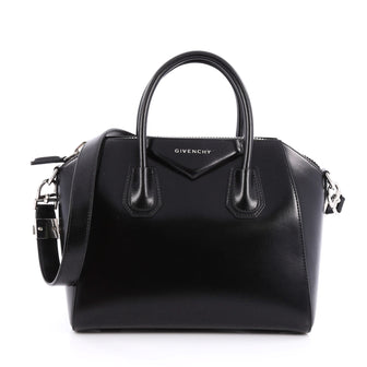 Givenchy Antigona Bag Glazed Leather Small Black