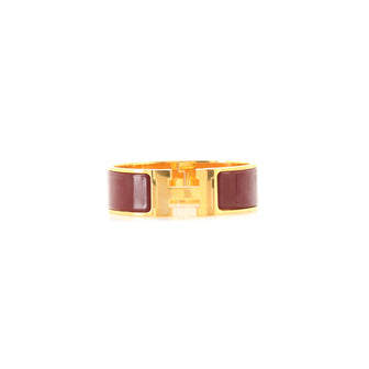 Hermes Clic H Bracelet Enamel Wide