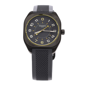 Hermes H08 Limited Edition Madison Automatic Watch Titanium and Ceramic with Rubber 42