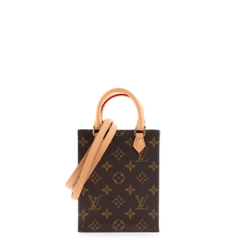 Louis Vuitton Petit Sac Plat Bag Monogram Canvas