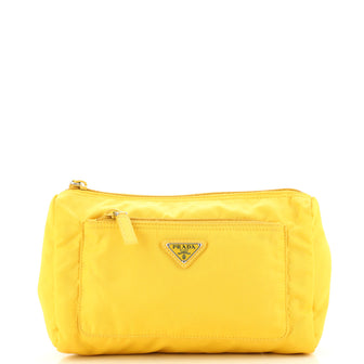 Prada Front Zip Toiletry Pouch Tessuto Medium