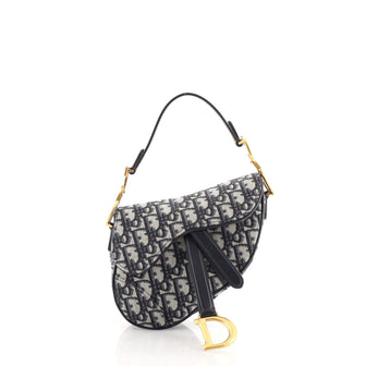 Christian Dior Saddle Handbag Oblique Canvas Mini