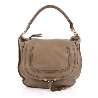 Chloe Marcie Hobo Leather Large Brown