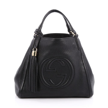 Gucci Soho Convertible Shoulder Bag Leather Small Black