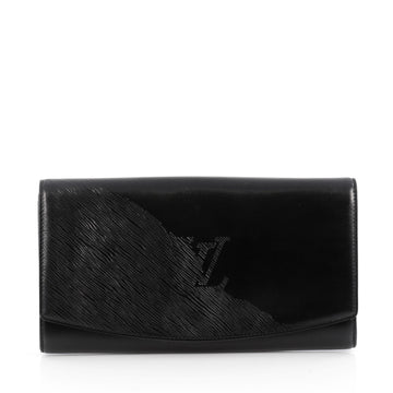 Louis Vuitton Opera Egee Clutch Epi Leather Black