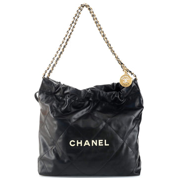 Chanel 22 Chain Hobo Quilted Calfskin Small