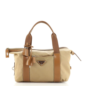 Prada Front Pocket Zip Tote Tessuto with Leather Medium