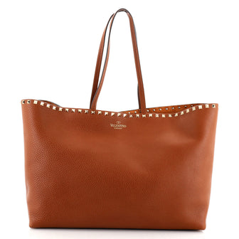 Valentino Garavani Rockstud Shopper Tote Leather Large
