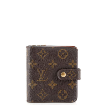 Louis Vuitton Compact Zippe Wallet Monogram Canvas