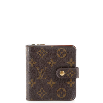 Louis Vuitton Compact Zippe Wallet Monogram Canvas