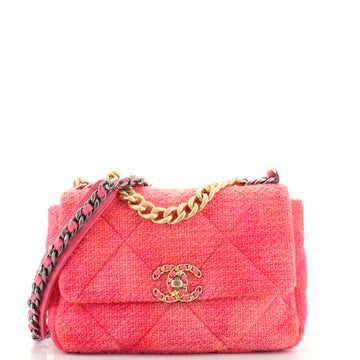 Chanel 19 Flap Bag Quilted Tweed Medium