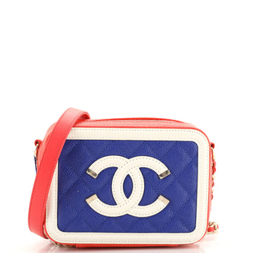 Chanel Filigree Vanity Clutch with Chain Quilted Caviar Mini