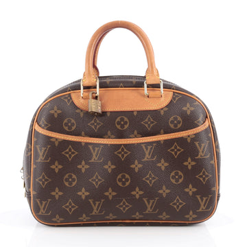 Louis Vuitton Trouville Handbag Monogram Canvas Brown