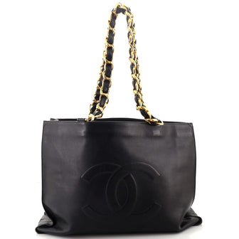 Chanel Vintage CC Chain Tote Lambskin XL