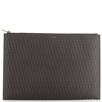 Saint Laurent Zip Pouch Monogram Canvas Large