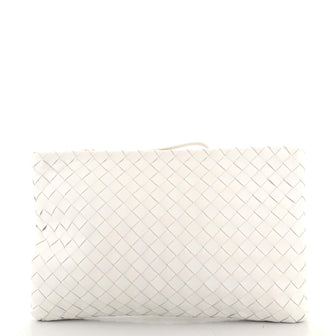 Bottega Veneta Flat Zip Pouch Intrecciato Nappa Large