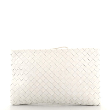 Bottega Veneta Flat Zip Pouch Intrecciato Nappa Large