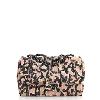 Chanel Flap Bag Multicolor Sequins Medium