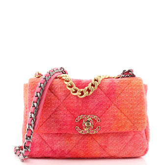 Chanel 19 Flap Bag Quilted Tweed Medium