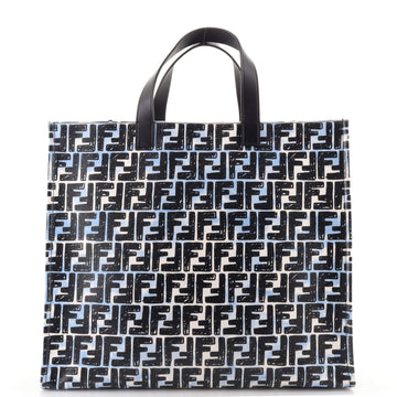 Fendi Shopper Tote Joshua Vides Zucca Coated Canvas Large