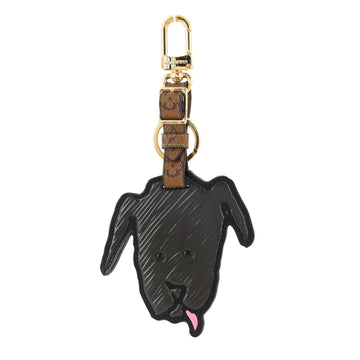 Louis Vuitton Dog Bag Charm and Key Holder Limited Edition Grace Coddington Epi Leather and Reverse Monogram Canvas
