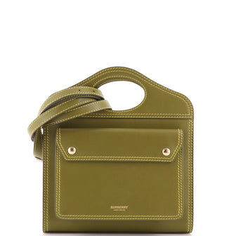Burberry Pocket Tote Leather Mini