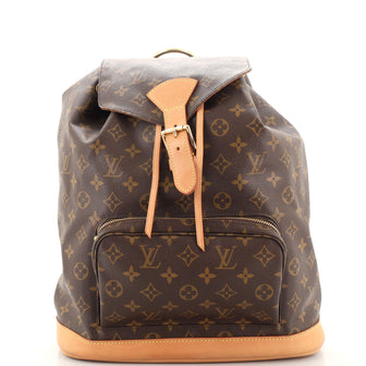Louis Vuitton Vintage Montsouris Backpack Monogram Canvas GM