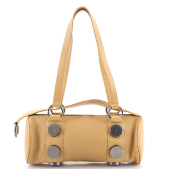 Chanel Convertible Barrel Shoulder Bag Leather Medium