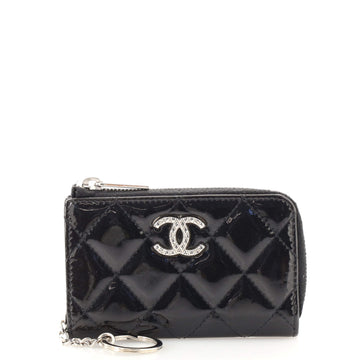Chanel Brilliant Key Holder Quilted Patent