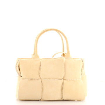Bottega Veneta Arco Tote Suede and Shearling Small