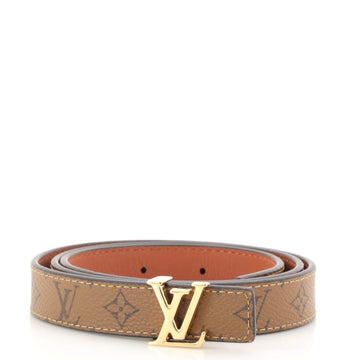 Louis Vuitton Dauphine Reversible Belt Reverse Monogram Canvas and Leather Thin