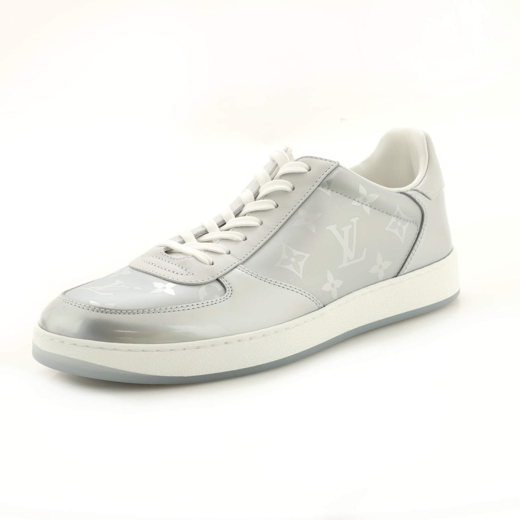 Louis Vuitton Monogram Rivoli Sneaker, Silver, 7