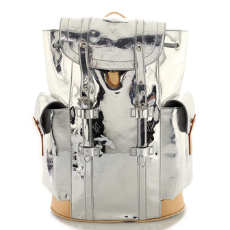 Louis Vuitton Christopher Backpack Monogram Mirror Coated Canvas MM