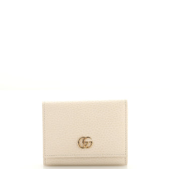 Gucci GG Marmont Trifold Wallet Leather Compact