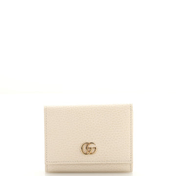 Gucci GG Marmont Trifold Wallet Leather Compact