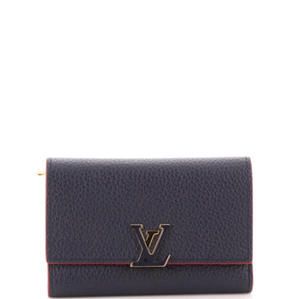 Louis Vuitton Capucines Compact Wallet Leather