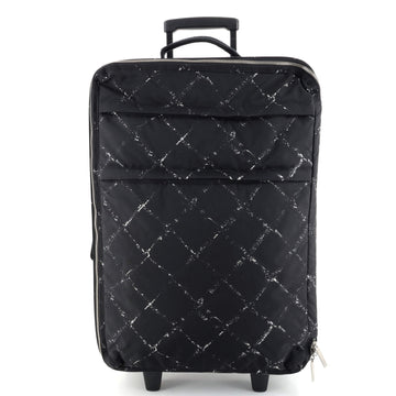 Chanel Travel Line Rolling Trolley Printed Nylon Large