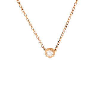 Cartier D'Amour Pendant Necklace 18K Rose Gold and Diamonds XS