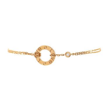 Cartier 2 Diamonds Love Bracelet 18K Yellow Gold with Diamonds