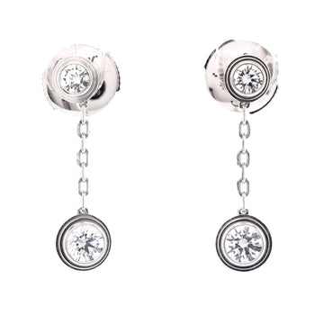 Cartier D'Amour Drop Earrings 18K White Gold and Diamonds