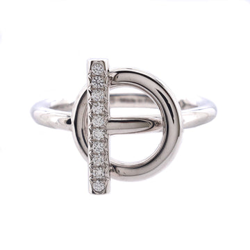 Hermes Echappee Ring 18K White Gold and Diamonds Small