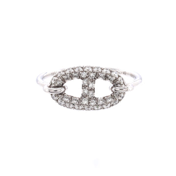Hermes New Farandole Ring 18K White Gold with Diamonds