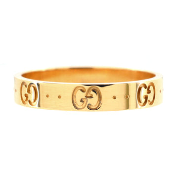 Gucci Icon Band Ring 18K Yellow Gold 4mm