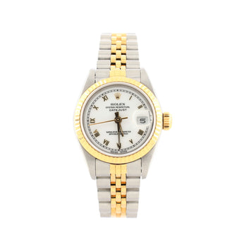 Rolex Oyster Perpetual Datejust Roman Dial Automatic Watch Stainless Steel and Yellow Gold 26