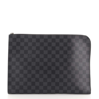 Louis Vuitton Zip Around Pochette Jour Damier Graphite GM