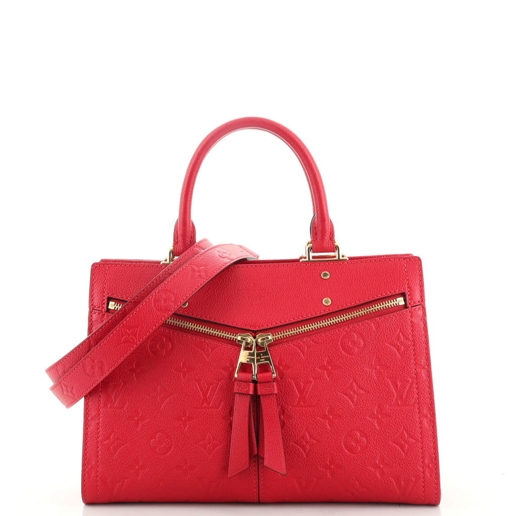 Louis Vuitton Sully Tote Monogram Empreinte Leather PM Red 18429449