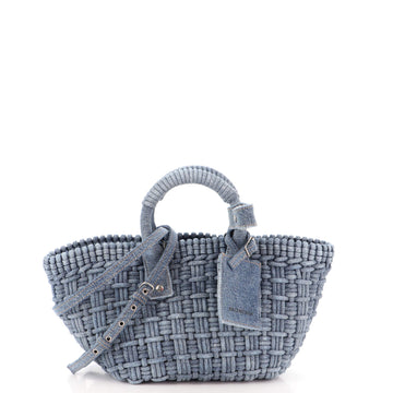 Balenciaga Bistro Panier Bag Woven Denim XS