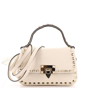 Valentino Garavani Rockstud Top Handle Convertible Belt Bag Leather Small