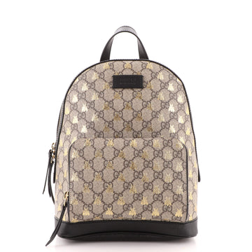 Gucci Zip Pocket Backpack Printed GG Coated Canvas Small