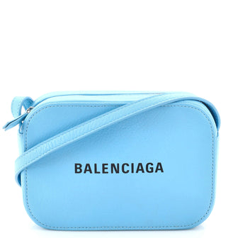 Balenciaga Blue Leather Everyday Camera Bag Balenciaga